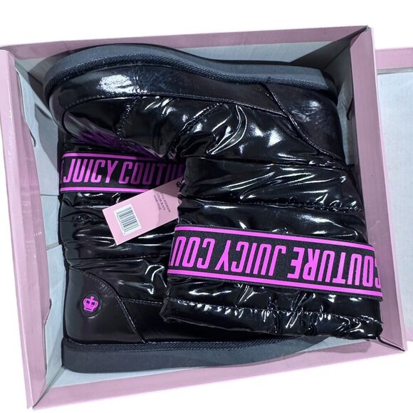 Juicy Couture Women Quilted Kissie Winter Boots Size 8 Waterproof  Warm Snow NWB - Picture 6 of 14